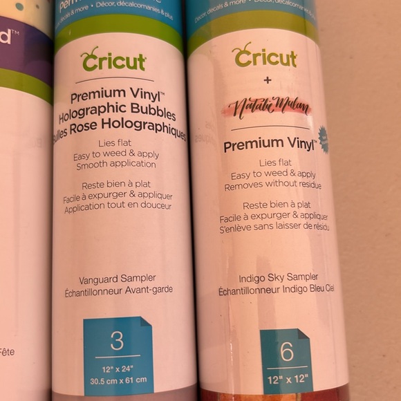 Cricut Natalie Malan pattered iron on vinyl Martha Stewart strong bond lot - Picture 4 of 7